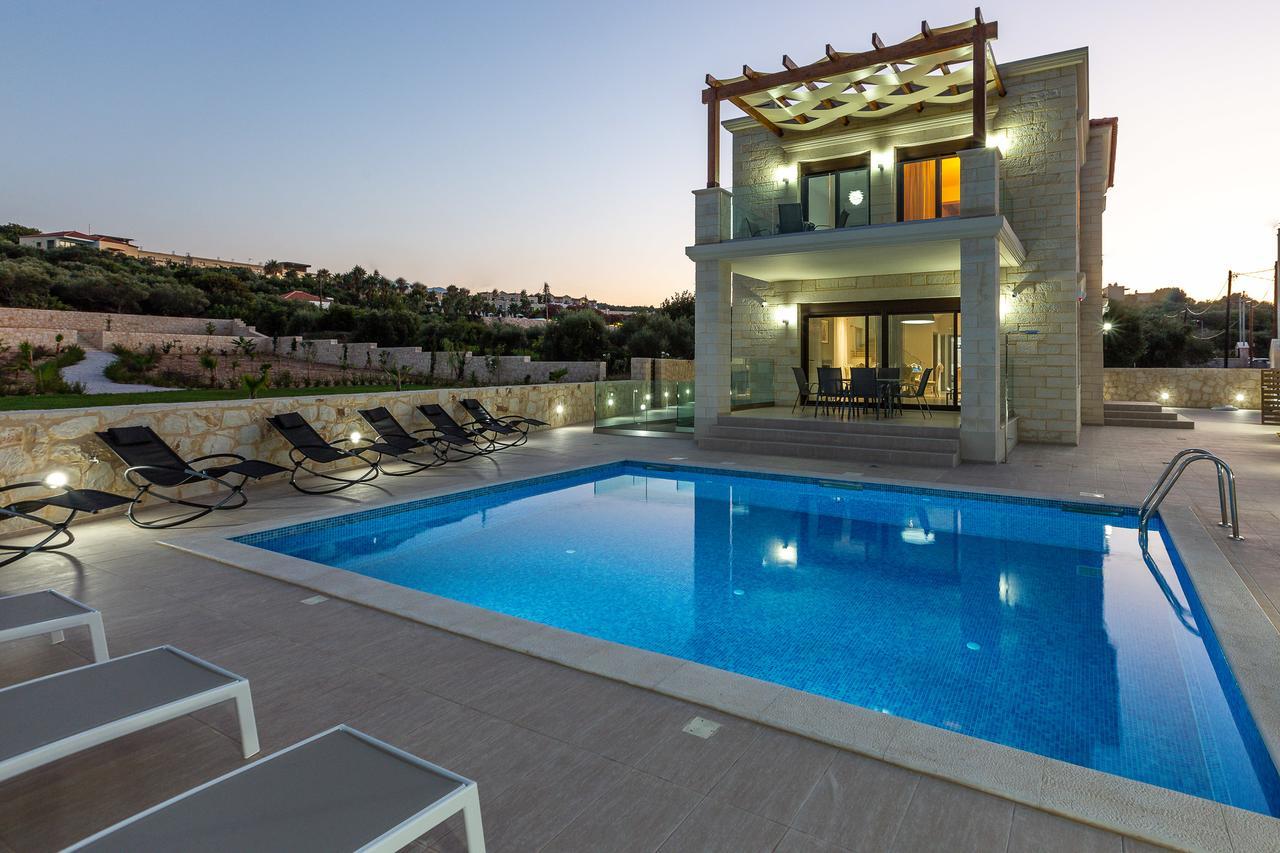 Eudora Luxury Stone Villa Almirida Extérieur photo